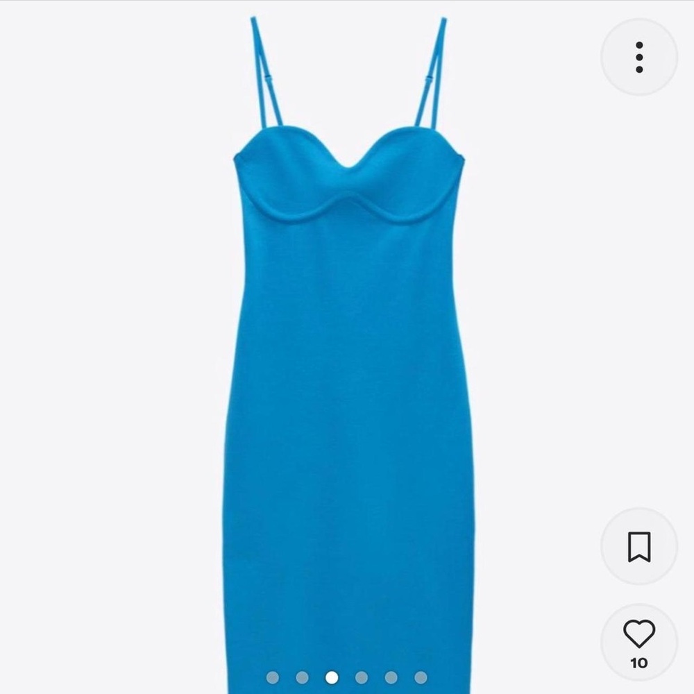 Vibrant Blue Spaghetti Strap Dress